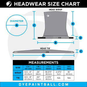 Dye x Halo Head Tie - Concept Black/Cyan