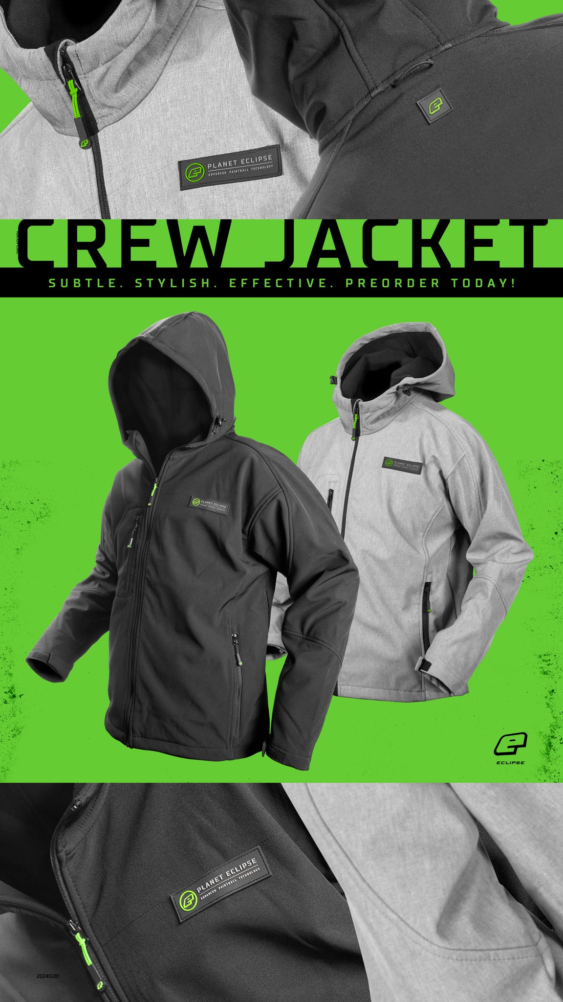 Eclipse Crew Jacket - Black Pre-Order