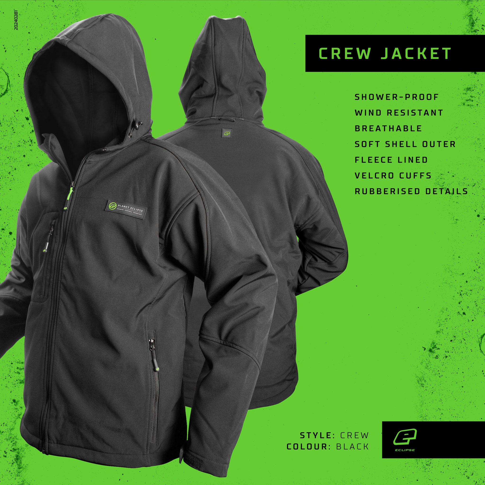 Eclipse Crew Jacket - Black Pre-Order